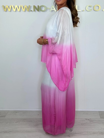 Silk Mix Dip Dye Floaty Two Piece Set (Buy 2 Free Shipping)