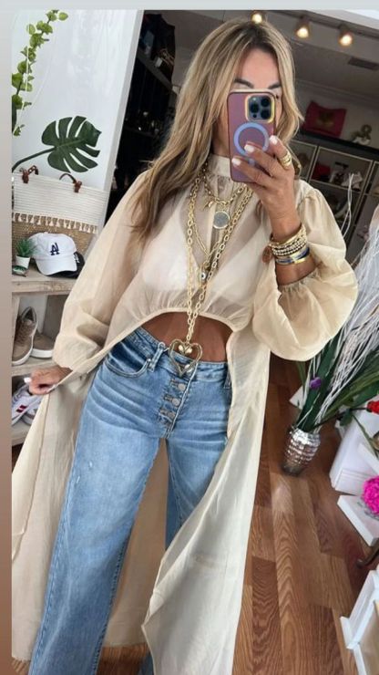 Round Neck Short Front and Long Back Casual Top (Buy 2 Free Shipping)