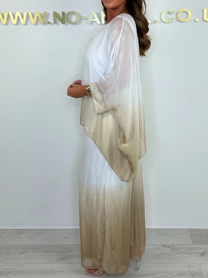 Silk Mix Dip Dye Floaty Two Piece Set (Buy 2 Free Shipping)