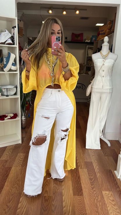 Round Neck Short Front and Long Back Casual Top (Buy 2 Free Shipping)