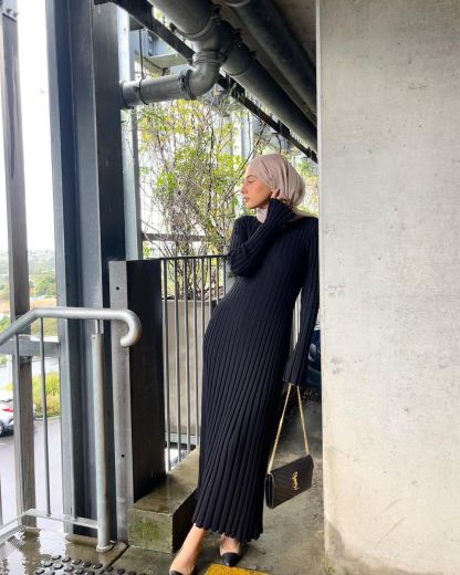 2024 Fall New Sleeved Knit Dress(Buy 2 Free Shipping)