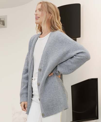 V Neck Knit Cardigan (Buy 2 Free Shipping)
