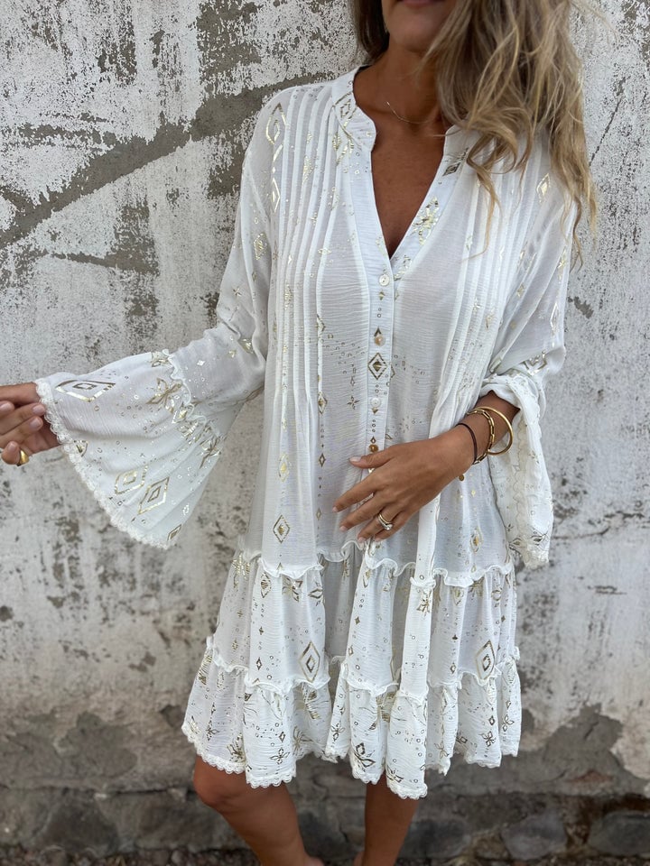 2024 HOT SALE🔥 Comfortable Stretchy V Neck Printed Party Dresses