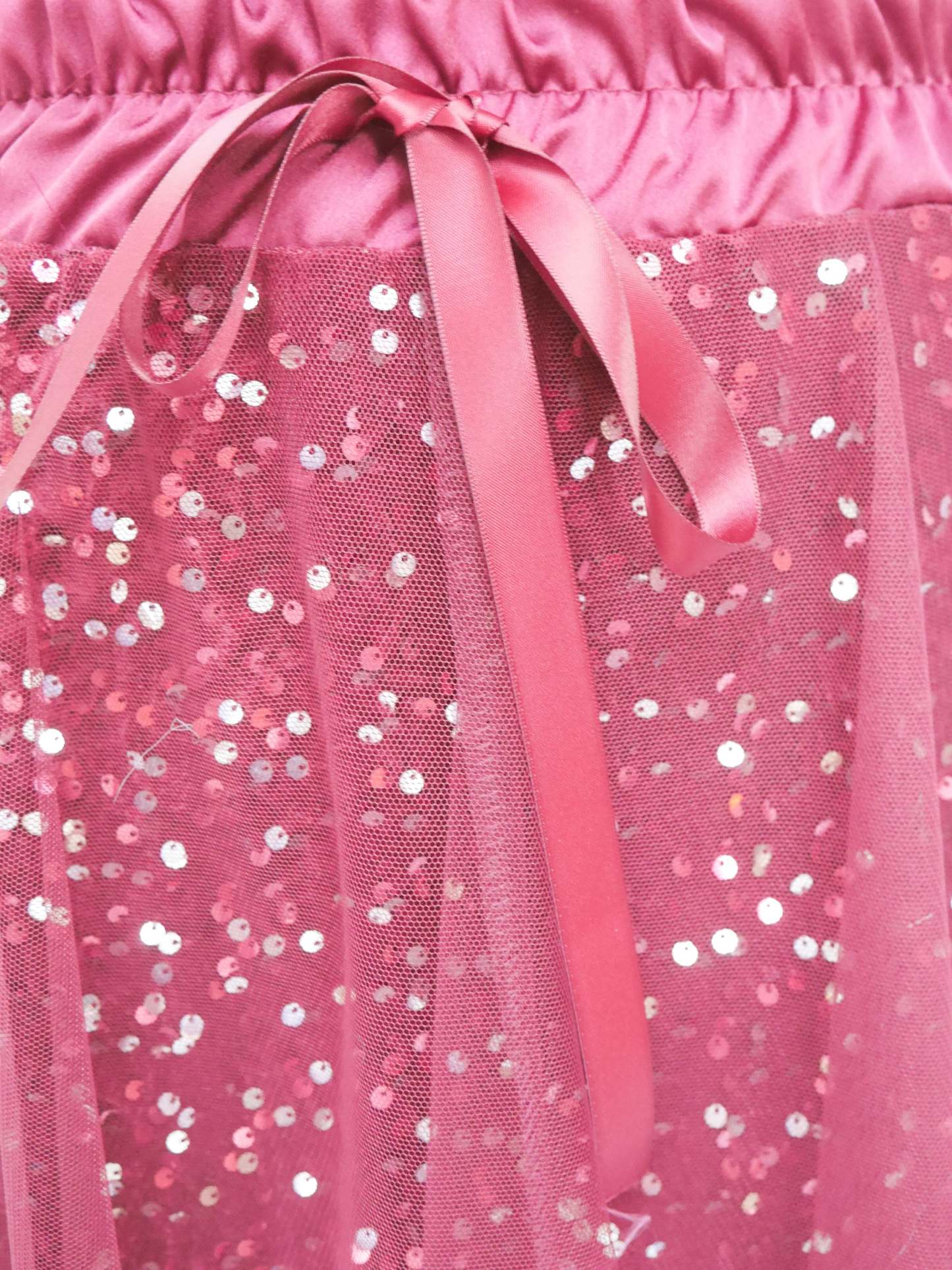 Layered Tulle Sequin Maxi Skirt (Buy 2 Free Shipping)