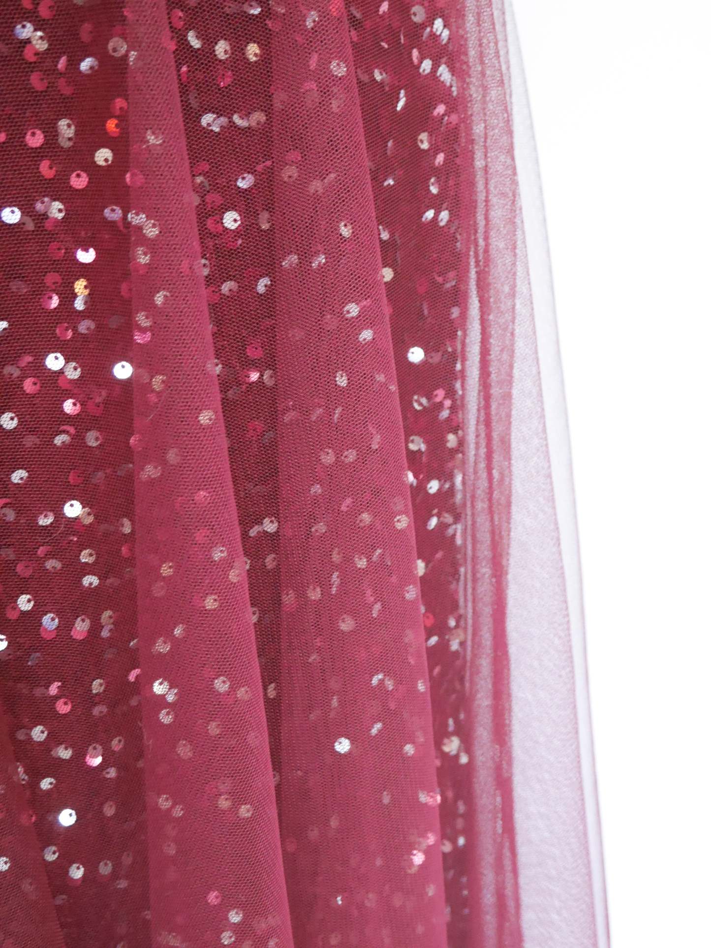 Layered Tulle Sequin Maxi Skirt (Buy 2 Free Shipping)