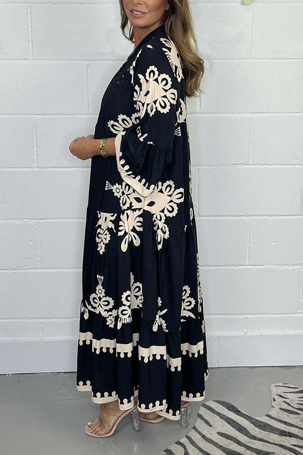 Boho Bloom Embroidered Maxi Dress (Buy 2 Free Shipping)