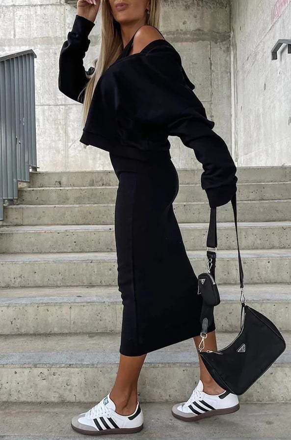 Women's Sleeveless Dress & Short Hoodie 2 Piece Set🍁Buy 2 Sets Free Shipping