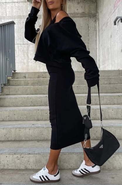 Women's Sleeveless Dress & Short Hoodie 2 Piece Set🍁Buy 2 Sets Free Shipping