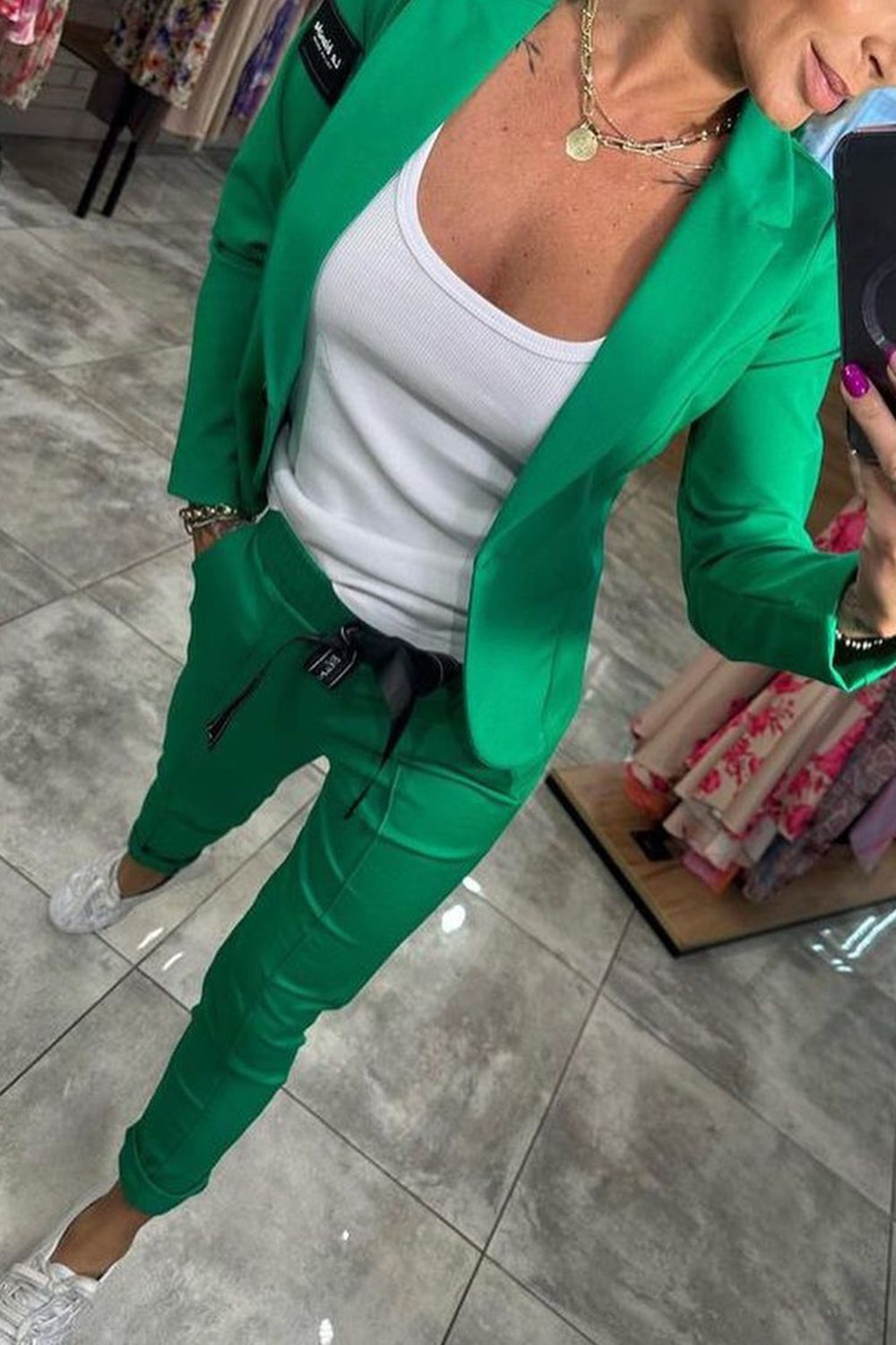 Women's Top Jacket & Elastic Pants Two-piece Set✨Buy 2 Sets Free Shipping