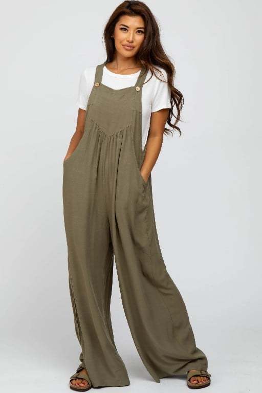 Plus Size Wide Leg Overalls Jumpsuit with Pockets🔥Buy 2 Free Shipping