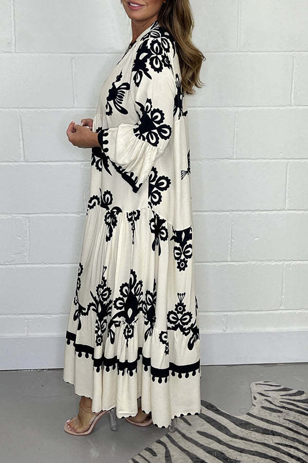 Boho Bloom Embroidered Maxi Dress (Buy 2 Free Shipping)
