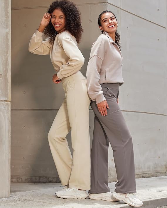 Wide Leg Yoga Pants High Waist with Pockets (Buy 2 Free Shipping)