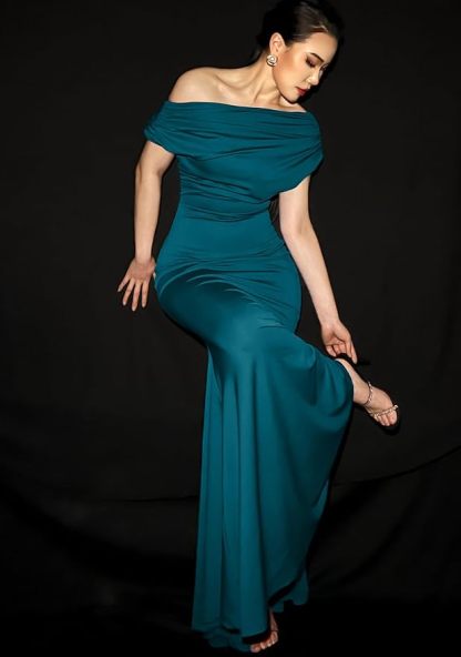 Elegant Off Shoulder Bodycon Long Party Evening Dress (Buy 2 Free Shipping)