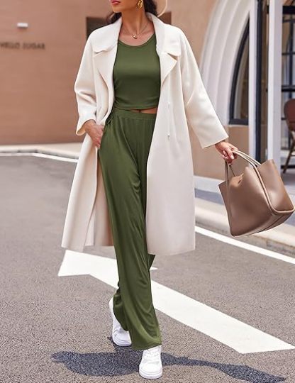 3 Piece Cardigan Lounge Set  (Buy 2 Free Shipping)