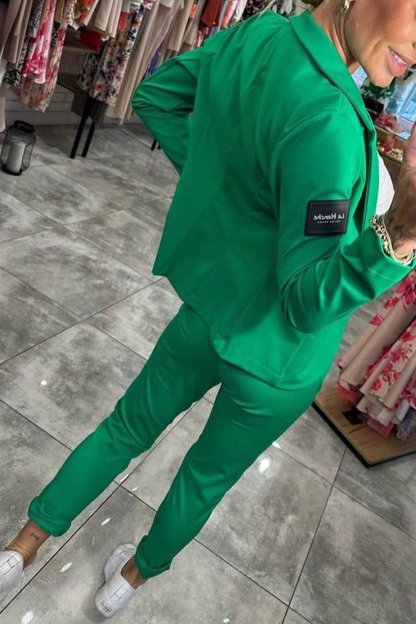 Women's Top Jacket & Elastic Pants Two-piece Set✨Buy 2 Sets Free Shipping