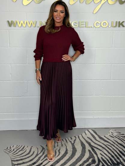 Long Sleeve Jumper & Pleated Bottom Dress (Buy 2 Free Shipping)