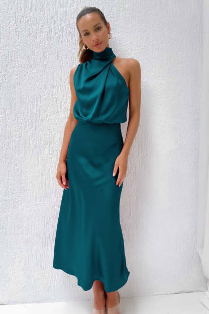 Elegant Sleeveless High Neck Dress (Buy 2 Free Shipping)