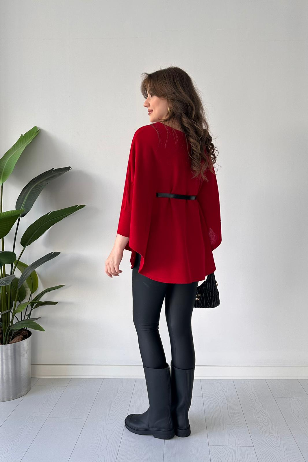 Elegant Belted Batwing Knit Top (Buy 2 Free Shipping)