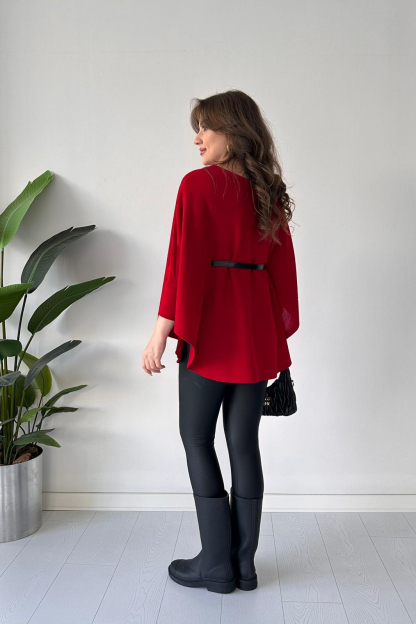 Elegant Belted Batwing Knit Top (Buy 2 Free Shipping)