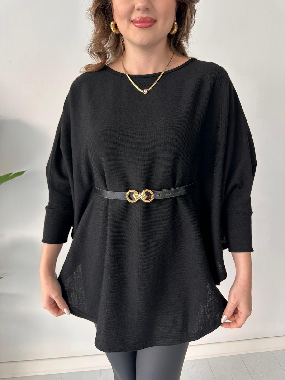 Elegant Belted Batwing Knit Top (Buy 2 Free Shipping)