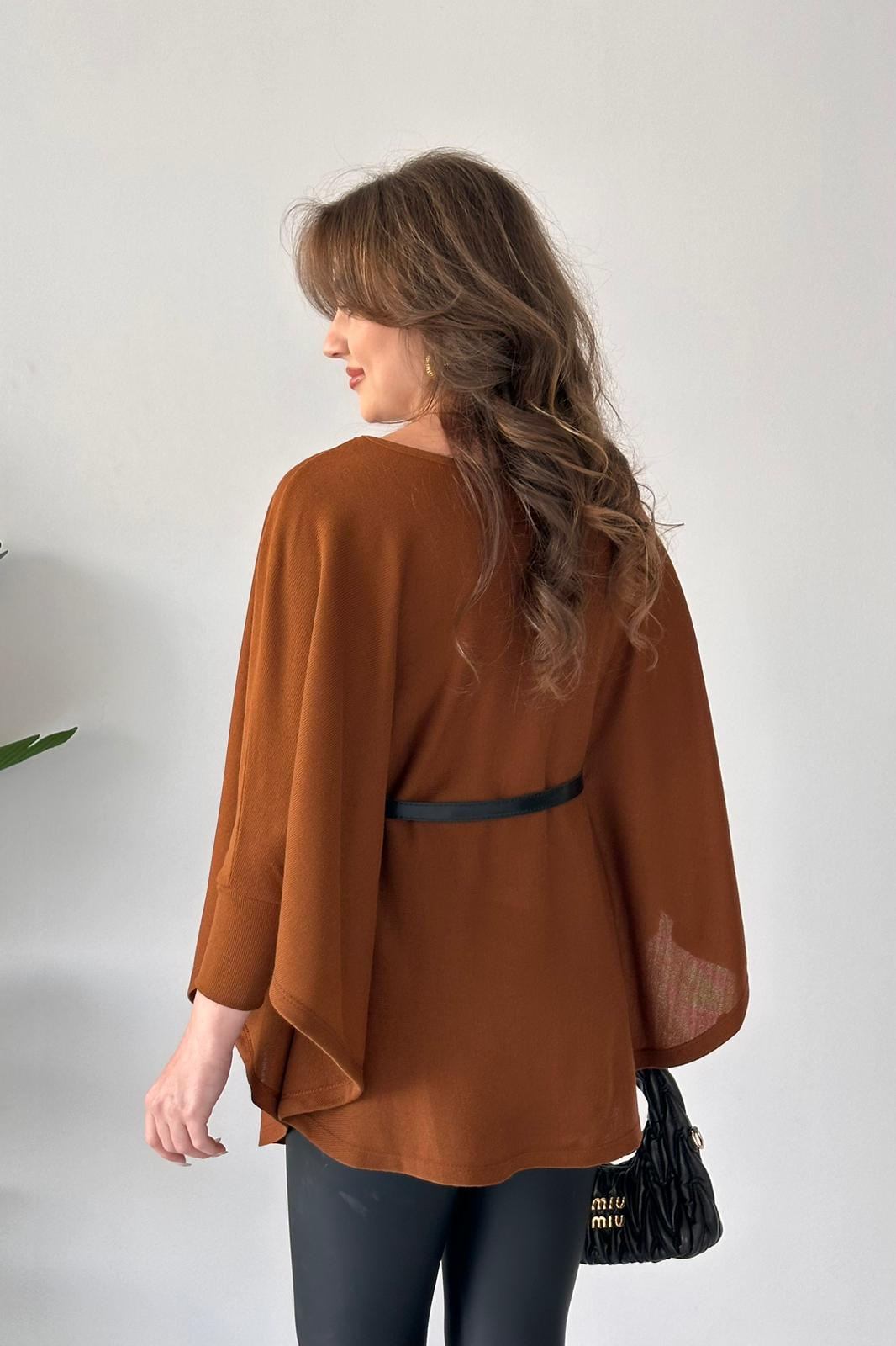 Elegant Belted Batwing Knit Top (Buy 2 Free Shipping)