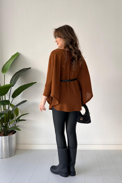 Elegant Belted Batwing Knit Top (Buy 2 Free Shipping)