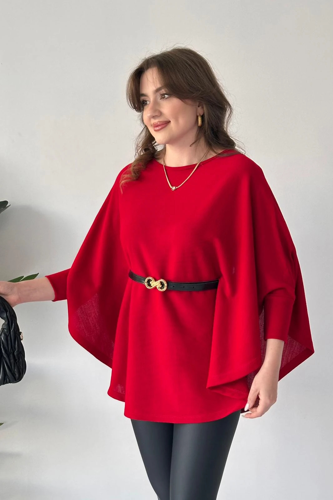 Elegant Belted Batwing Knit Top (Buy 2 Free Shipping)