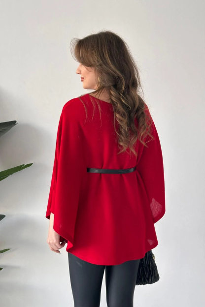 Elegant Belted Batwing Knit Top (Buy 2 Free Shipping)