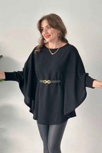 Elegant Belted Batwing Knit Top (Buy 2 Free Shipping)