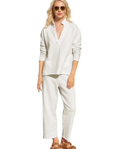 V Neck Pullover Sweatshirts Wide Leg Pants Set (Buy 2 Free Shipping)