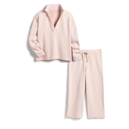 V Neck Pullover Sweatshirts Wide Leg Pants Set (Buy 2 Free Shipping)
