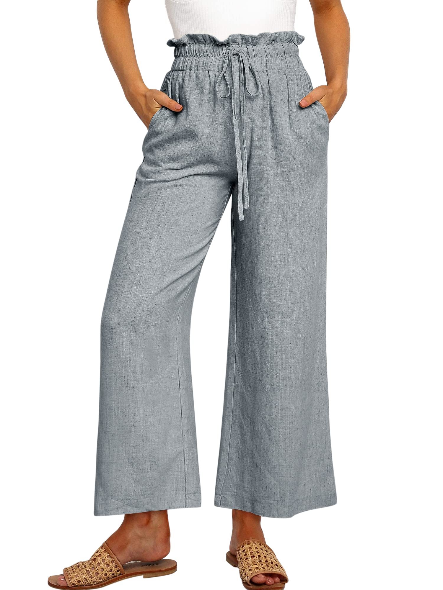 Casual Loose High Waist Linen Pants (Buy 2 Free Shipping)