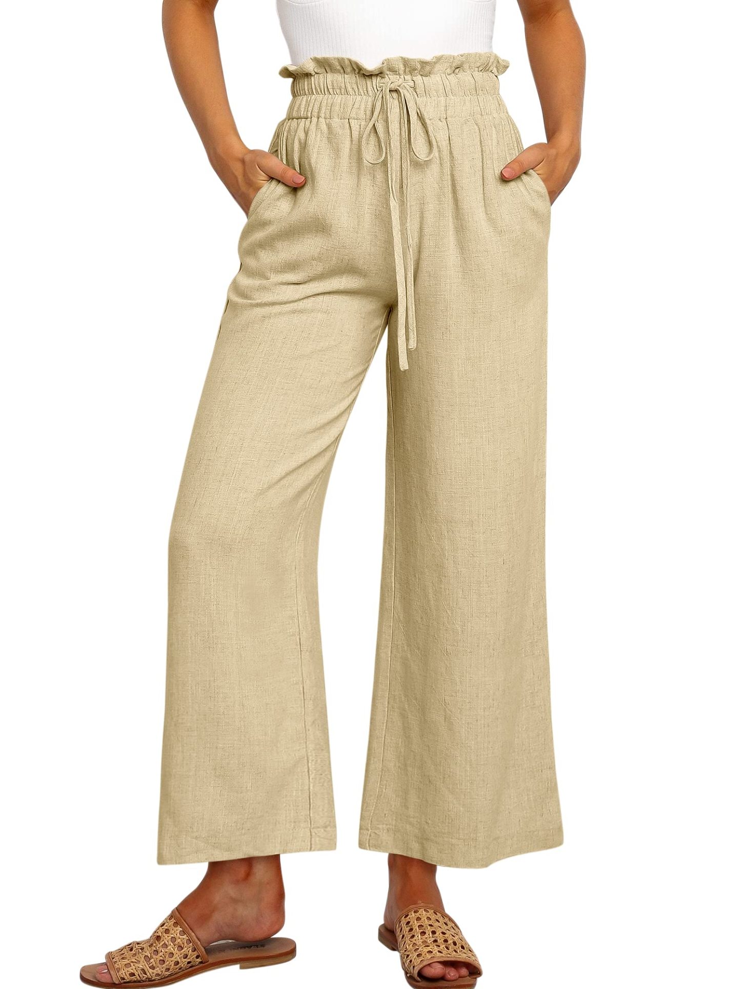 Casual Loose High Waist Linen Pants (Buy 2 Free Shipping)