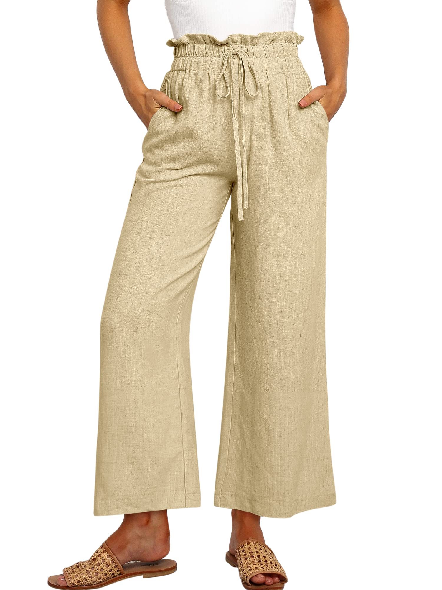 Casual Loose High Waist Linen Pants (Buy 2 Free Shipping)