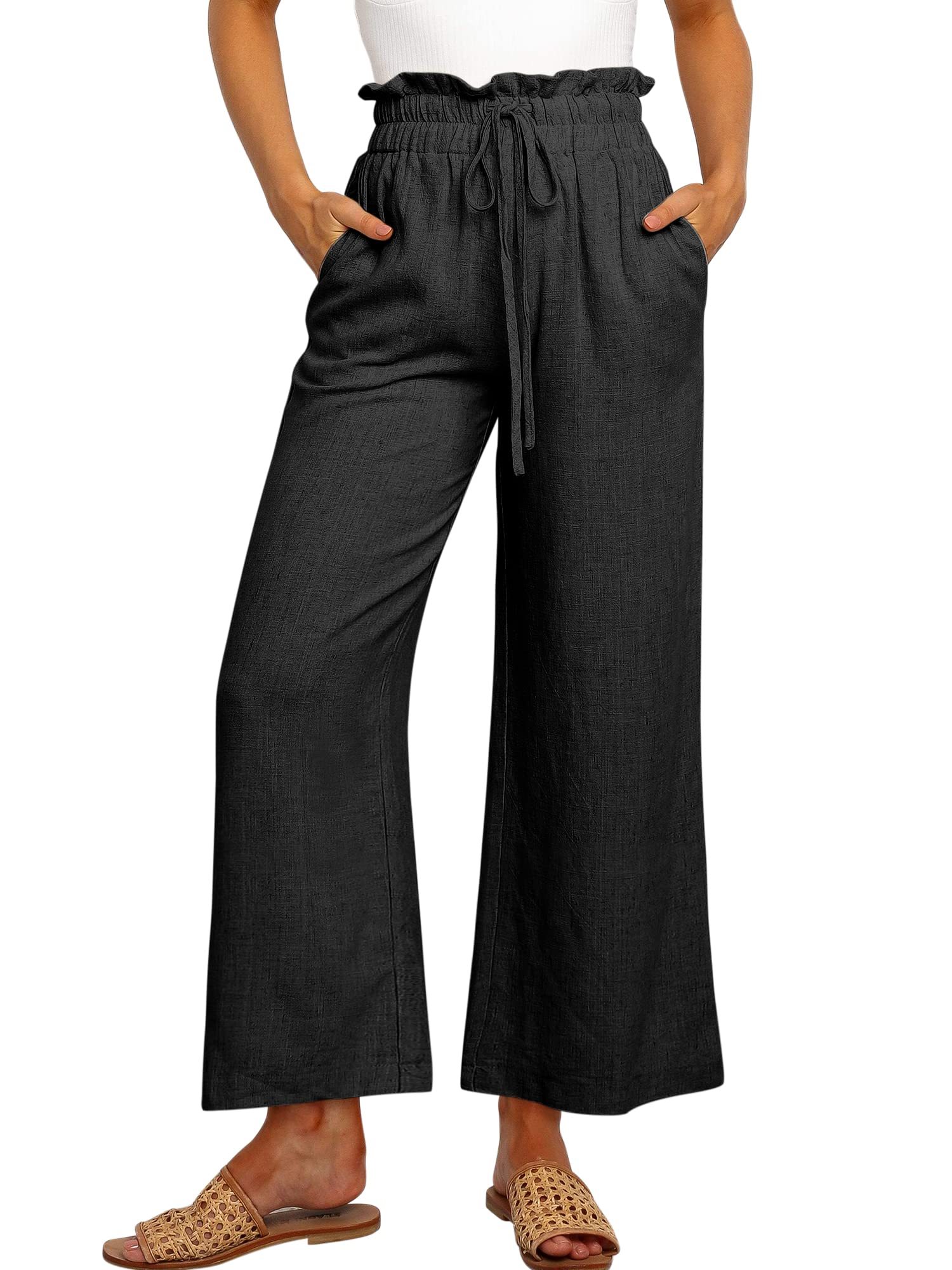 Casual Loose High Waist Linen Pants (Buy 2 Free Shipping)