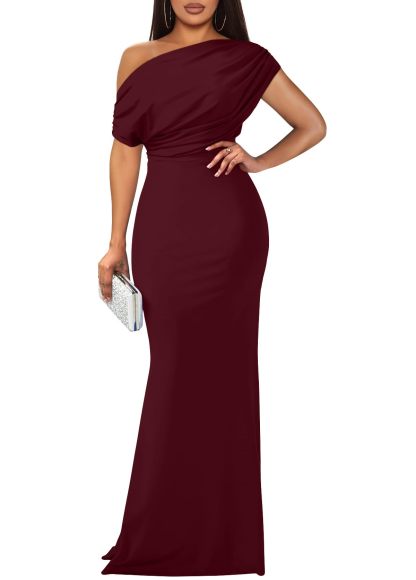 Elegant Off Shoulder Bodycon Long Party Evening Dress (Buy 2 Free Shipping)