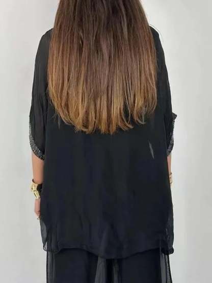 Last Day Promotion🔥Elegant Chiffon Two-Piece Set(Buy 2 Free Shipping)