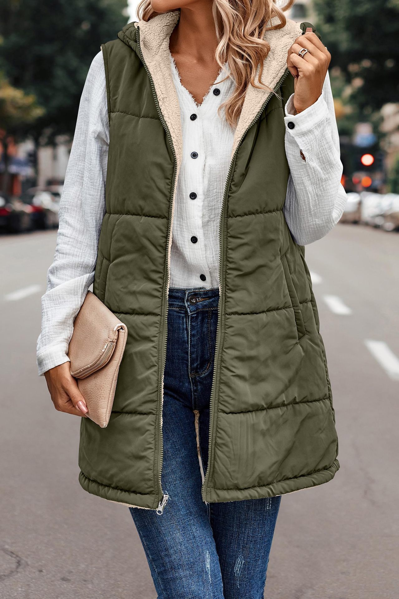 🔥Buy 2 Free Shipping🔥Great Gift! Fall/Winter Reversible Puffer Vest