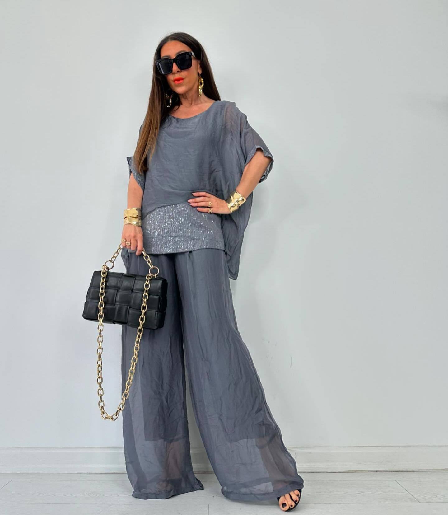 Last Day Promotion🔥Elegant Chiffon Two-Piece Set(Buy 2 Free Shipping)