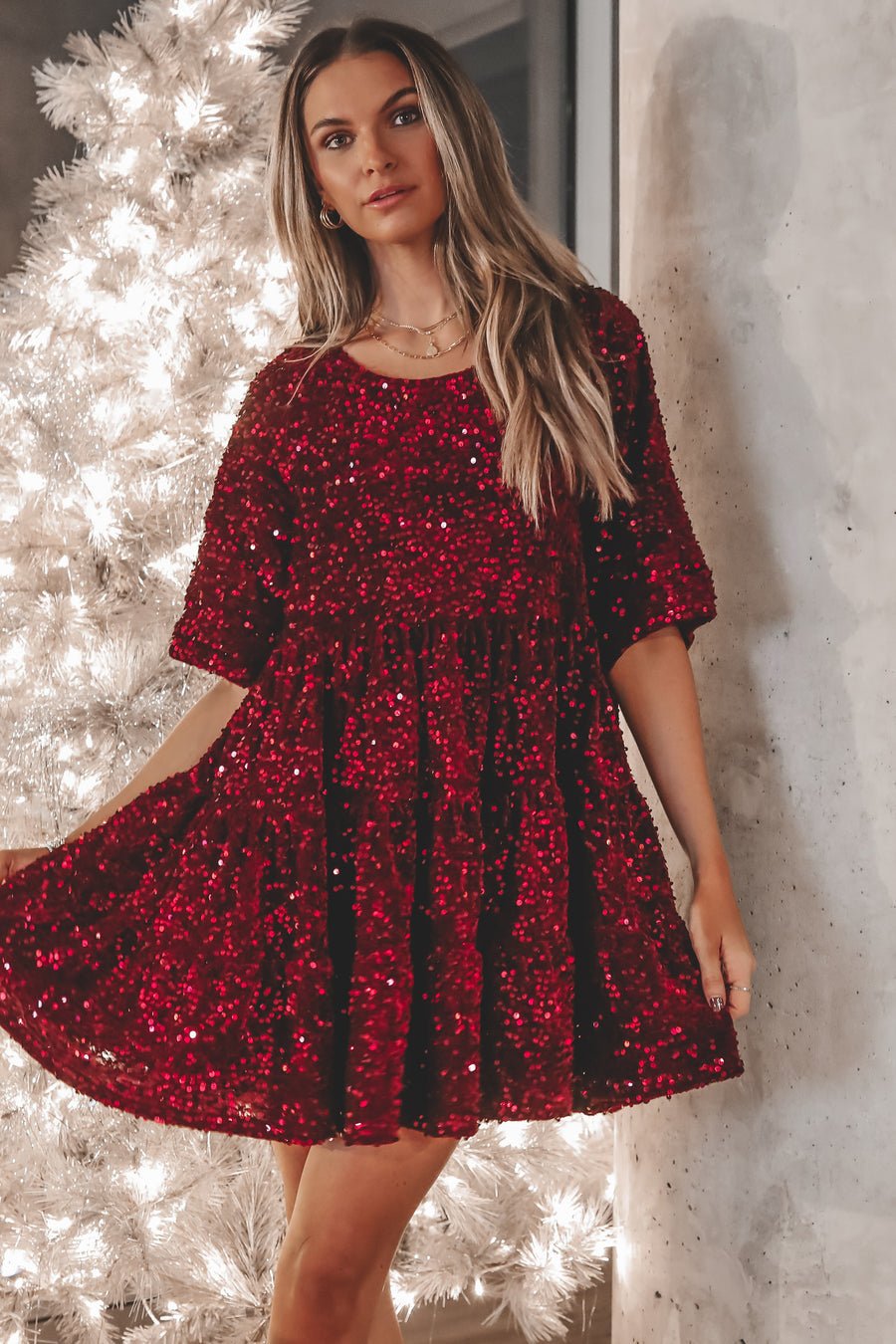 2024 Hot Sale✨Sequin Baby Doll Dress❤️Buy 2 Free Shipping