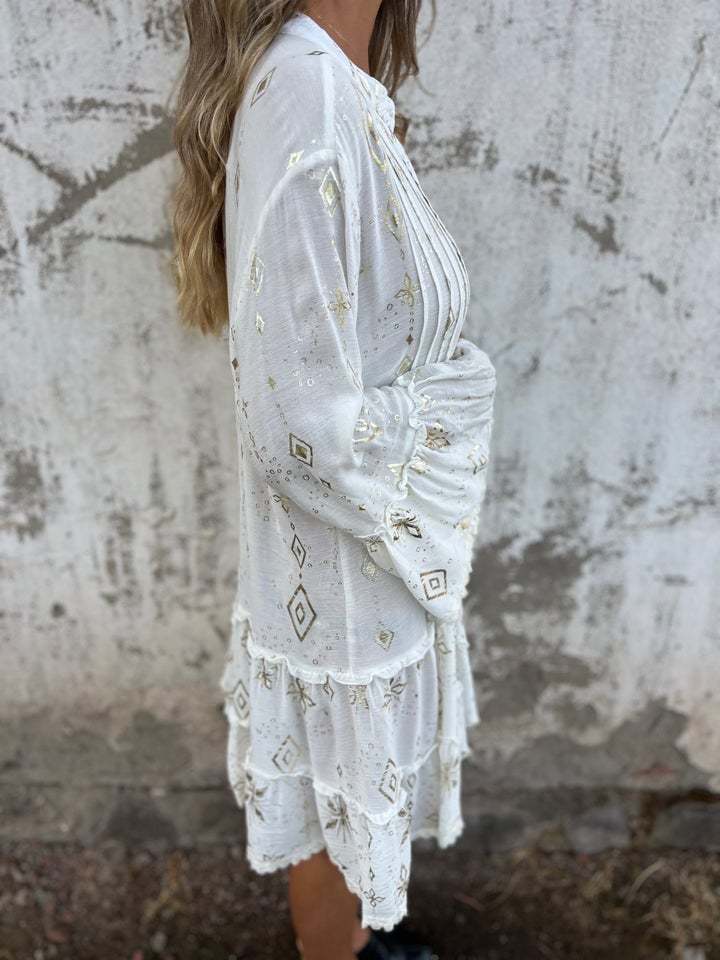 2024 HOT SALE🔥 Comfortable Stretchy V Neck Printed Party Dresses