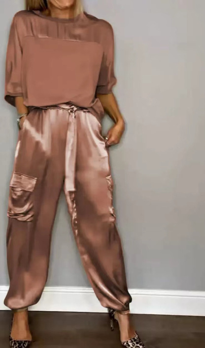 Silky Relaxed Top & Pants Two-Piece Set (Buy 2 Free Shipping)