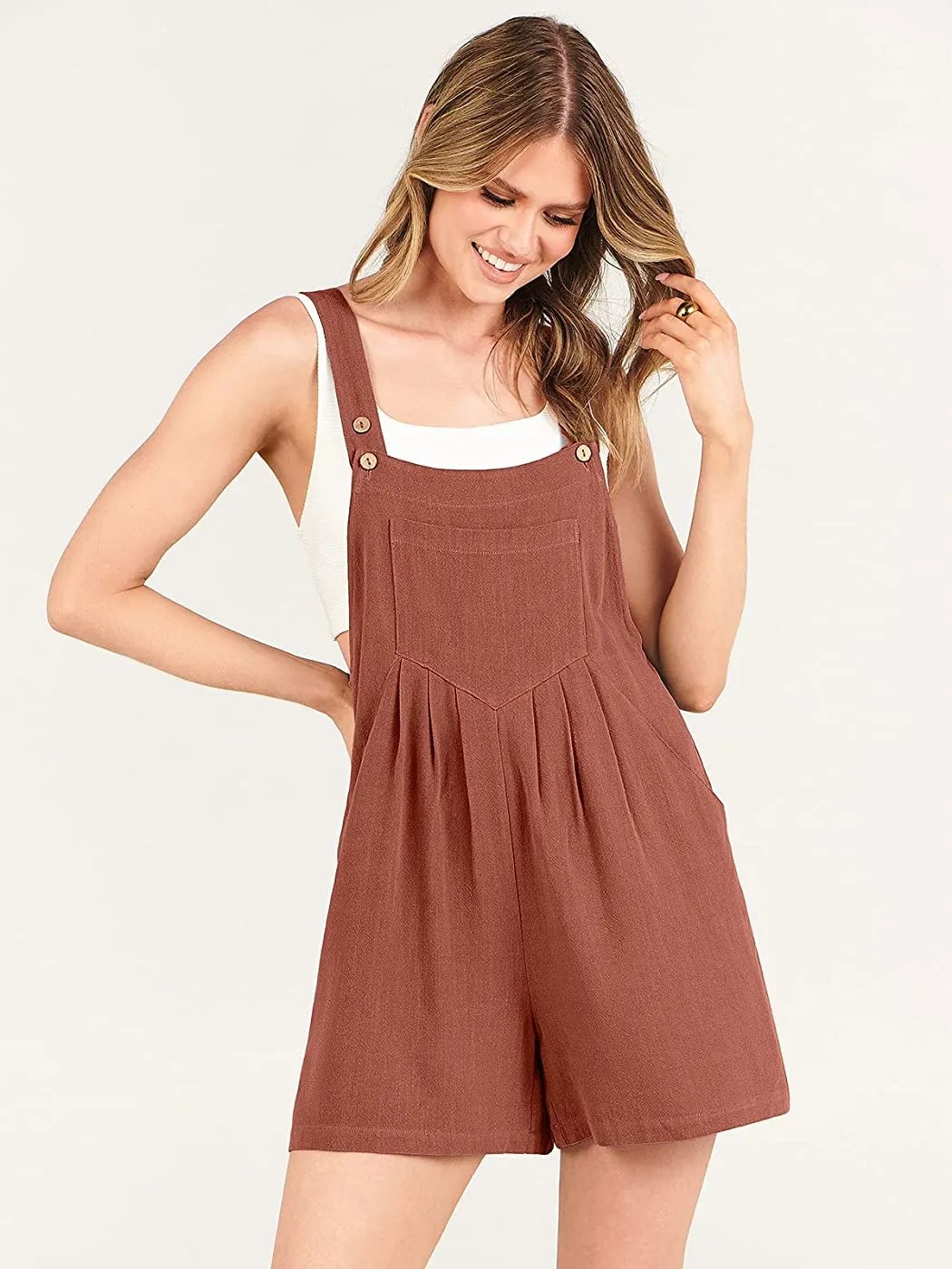 Last Day Promotion🔥Adjustable Wide Leg Pocket Short Overalls Romper(Buy 2 Free Shipping)