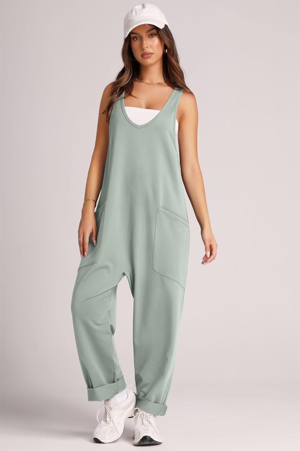 Sleeveless Baggy Harem Jumpsuits (Buy 2 Free Shipping)
