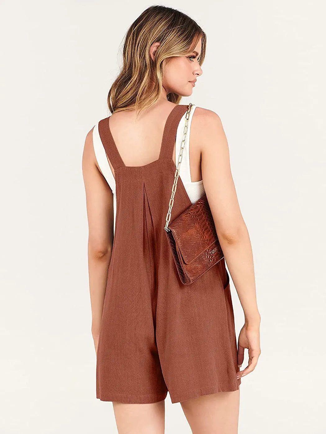 Last Day Promotion🔥Adjustable Wide Leg Pocket Short Overalls Romper(Buy 2 Free Shipping)