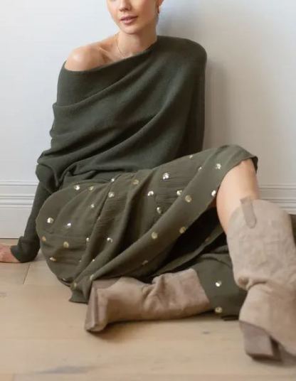 New Asymmetric Draped Jumper (Buy 2 Free Shipping)