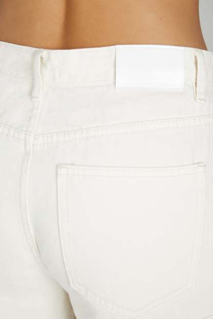 Jagger Mid Rise Oversized Denim Jean - Ecru-My Chic Way.All Rights Reserved