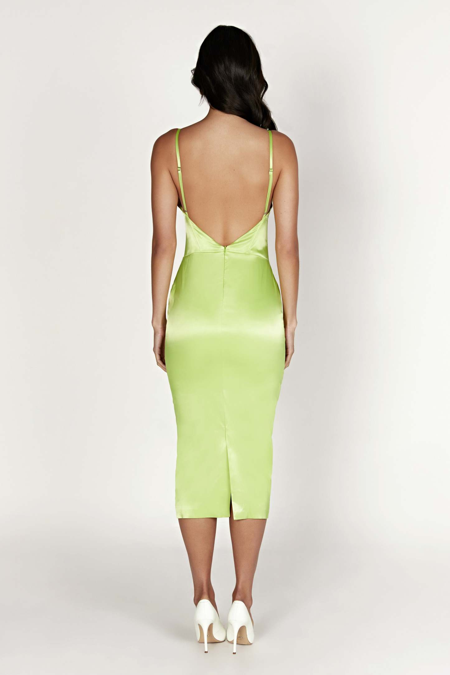 Brie Corset Midi Dress - Pistachio Green-My Chic Way.All Rights Reserved