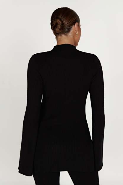 Jovie Oversized Knit Jumper - Black-My Chic Way.All Rights Reserved