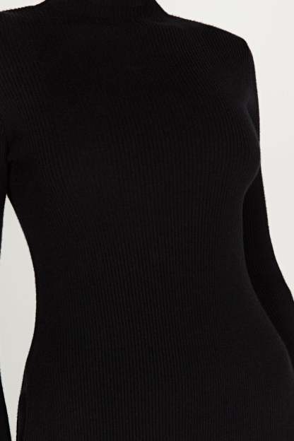 Jovie Oversized Knit Jumper - Black-My Chic Way.All Rights Reserved